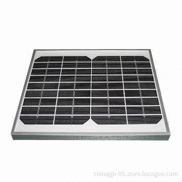 Monocrystalline Solar Panel in 12V/18V, Measures 338 x 282 x 25mm, Supply Power to LED Light Bulb